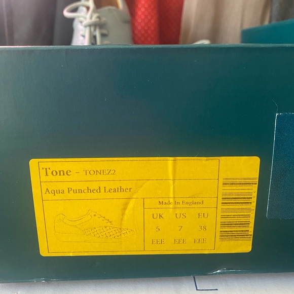 Hotter, Tone walking shoes in aqua - us 7 EEE - Picture 2 of 4